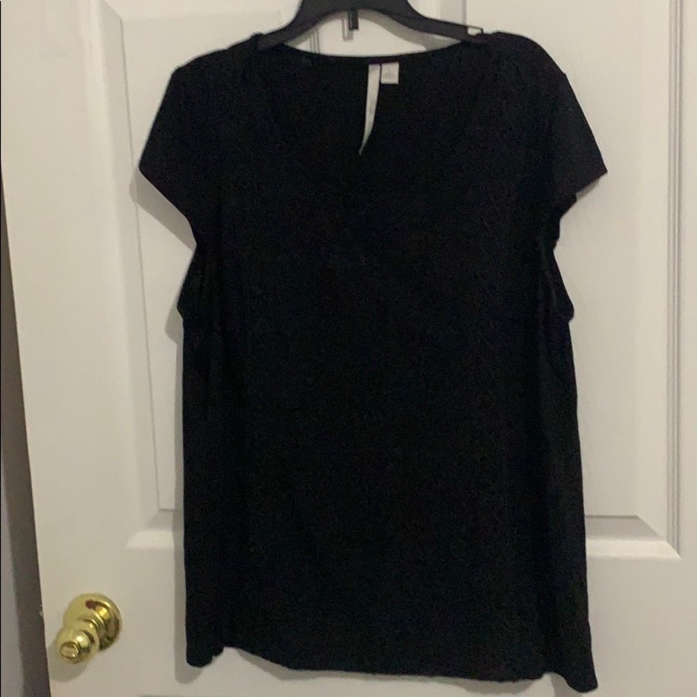 Black casual blouse